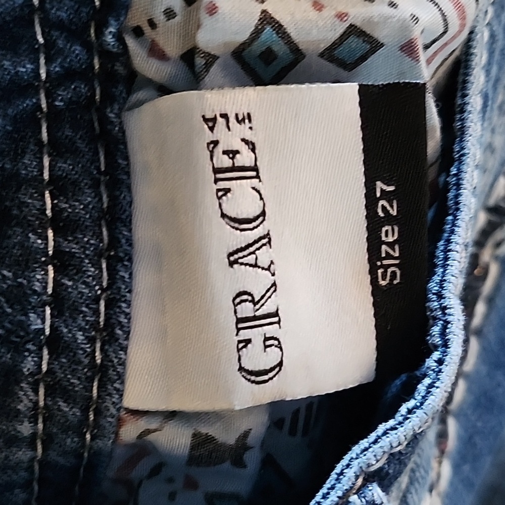 Grace In LA Skinny Ankle Jeans, Size  27 - Picture 9 of 14